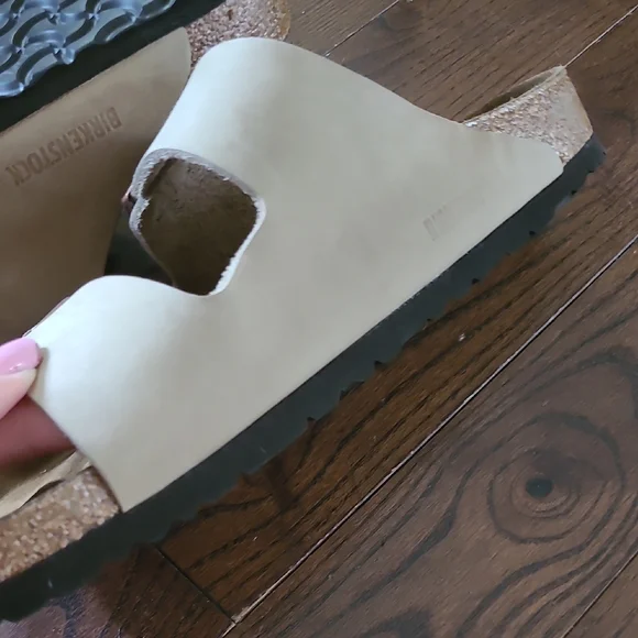 Birkenstock Arizona Oiled Leather Marron Men's Regular Wide Open Toe Size 11 - Picture 6 of 12